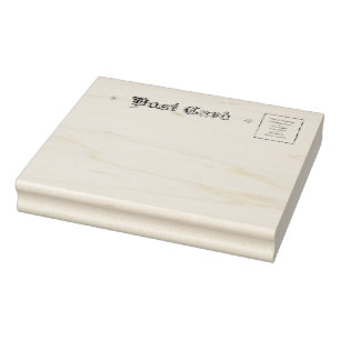 Ornate Vintage Post Card Rubber Art Stamp