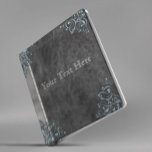 Ornate Vintage Silver Black Leather Binder<br><div class="desc">This design was created though digital art. It may be personalized in the area provide or customizing by choosing the click to customize further option and changing the name, initials or words. You may also change the text color and style or delete the text for an image only design. Contact...</div>