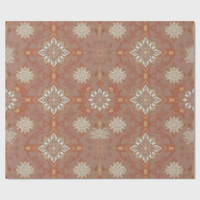 Ornate Winter Heirloom Christmas Pattern Wrapping  Paper (Flat)