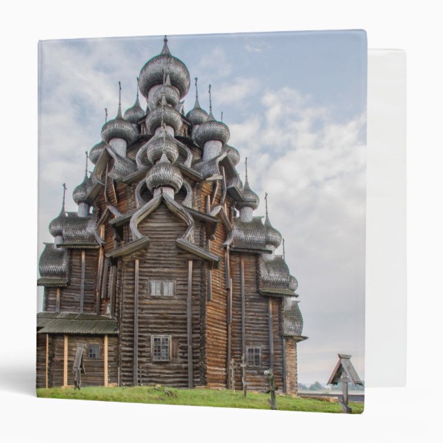 Ornate wooden church, Russia Binder (Front/Inside)