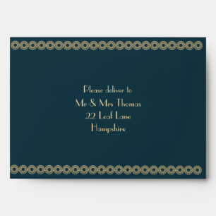 Orné Or - Enveloppe d'invitation de mariage