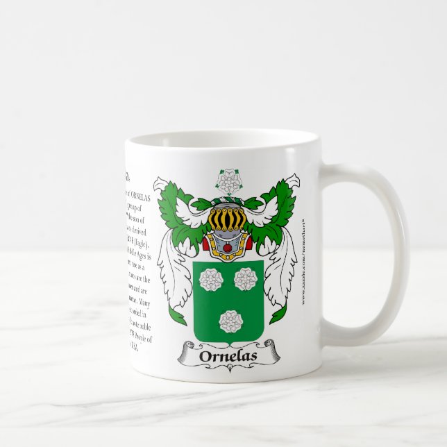 Ornelas Family Coat of Arms Mug (Right)