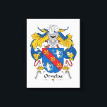 Ornelas Family Crest Canvas Print<br><div class="desc">Ornelas Coat of Arms</div>