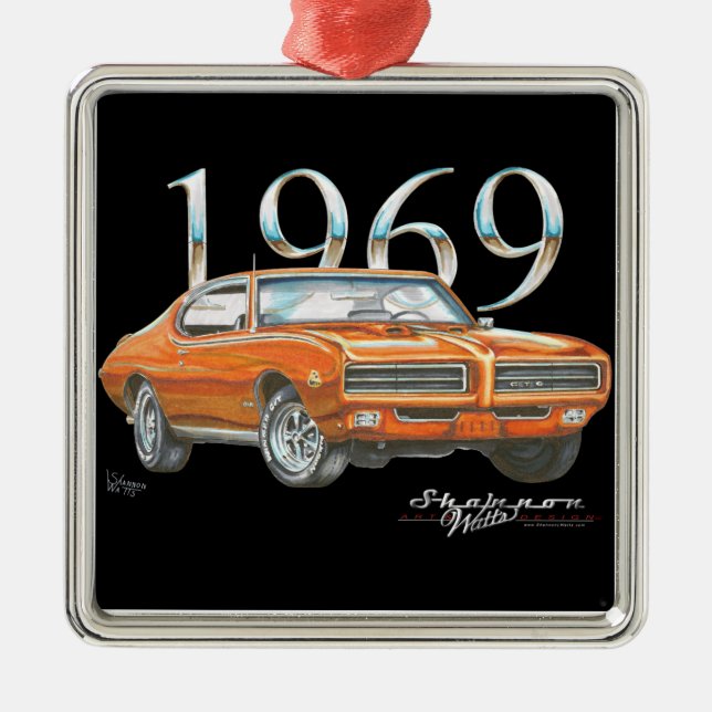Ornement 1969 de Noël de juge de Pontiac GTO (Devant)