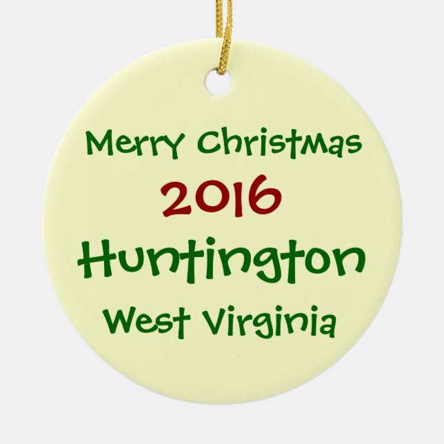 ORNEMENT 2016 DE NOËL DE HUNTINGTON LA VIRGINIE (Devant)