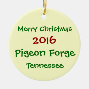 ORNEMENT 2016 de NOËL de Pigeon Forge Tennessee