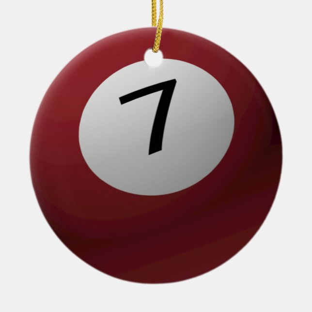 ORNEMENT 7 (SEPT) DE BILLARD/DE NOËL BOULE DE (Devant)