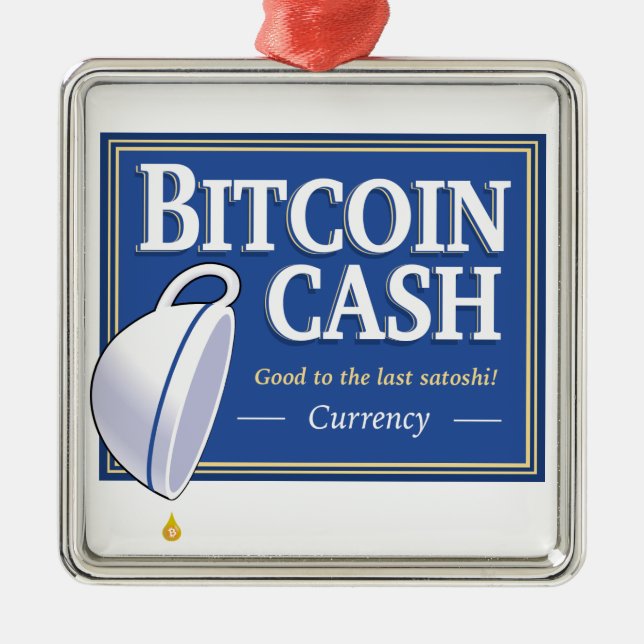 Ornement à dernier Satoshi d'argent liquide de (Devant)