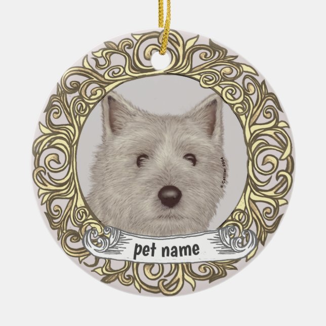 ornement à la mémoire affectueuse de Cairn Terrier (Devant)