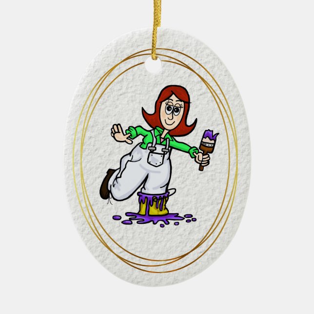 Ornement à tête rouge ou auburn (Devant)