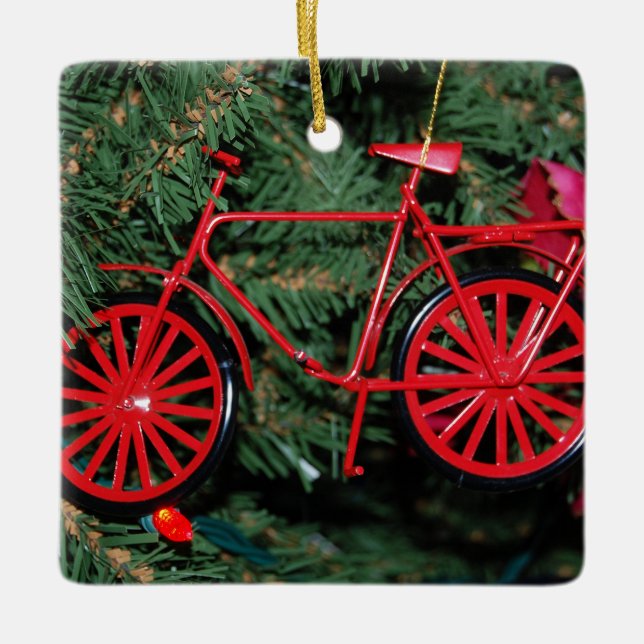 Ornement à vélo sur un arbre de Noël (Devant)