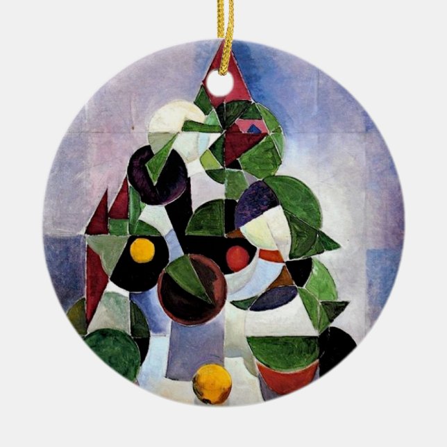 Ornement Abstrait d'arbre de Noël (Devant)