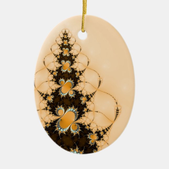 Ornement accrochant jaune d'arbre de Noël (Devant)
