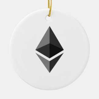 Ornement accrochant rond d'Ethereum