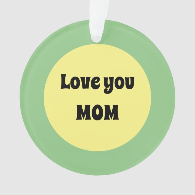 Ornement acrylique à points jaunes (devant)