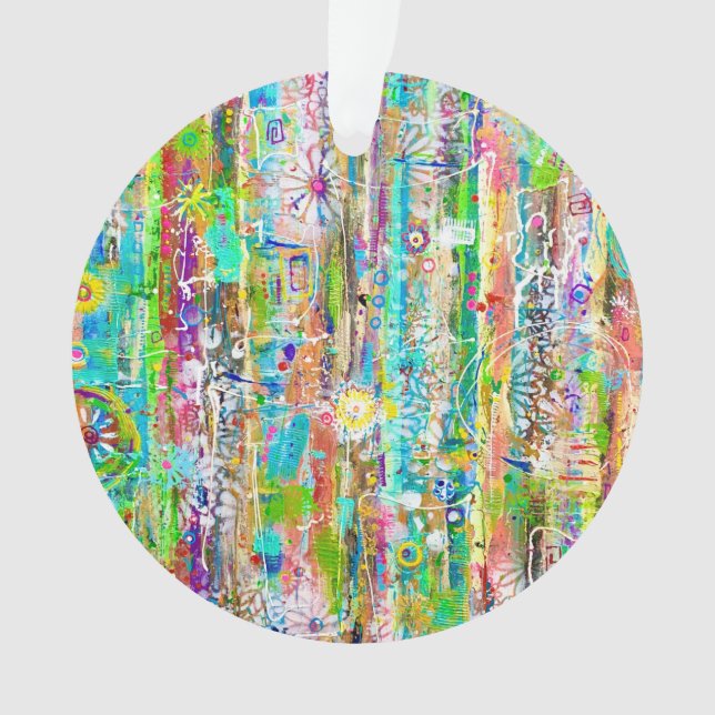 Ornement acrylique des jours ensoleillés (devant)