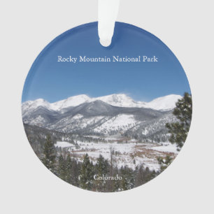 Ornement acrylique du parc national Rocky Mountain