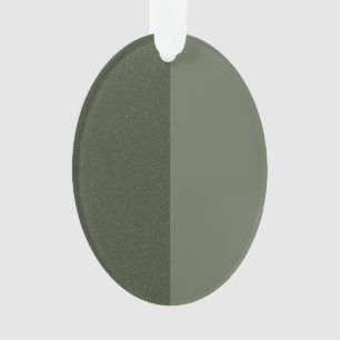 Ornement acrylique Moss Green Split Texture (Perso