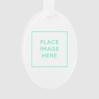 Ornement acrylique ovale