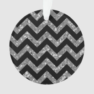 Ornement acrylique Parties scintillant Chevron