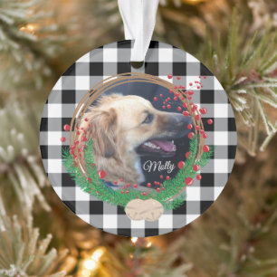 Ornement acrylique photo de chien sur mesure de Bu