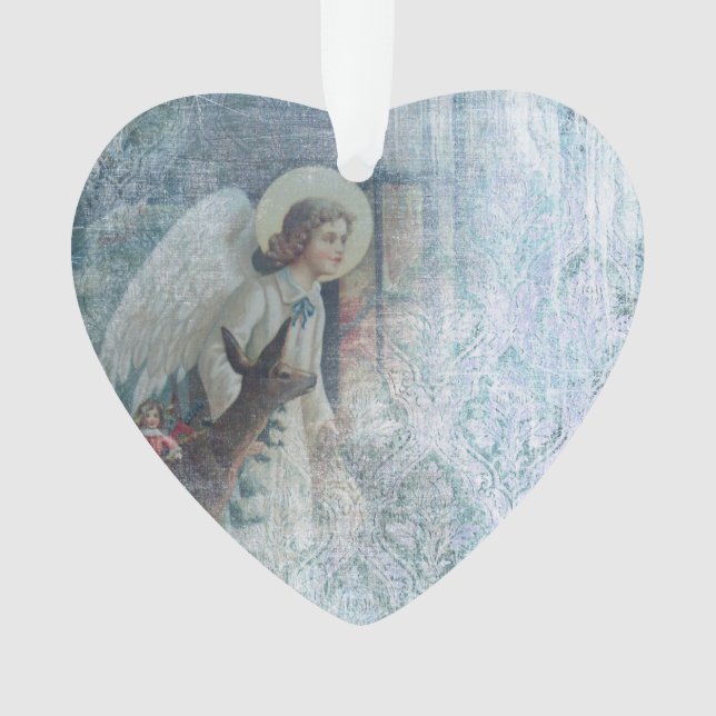 Ornement acrylique Shabby Angel (devant)