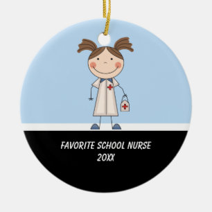 Ornement adorable d'infirmière d'école