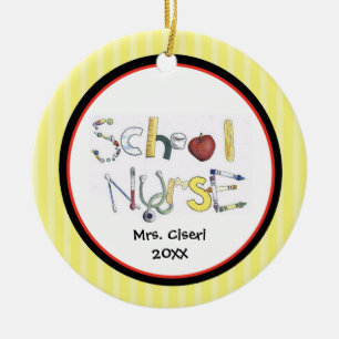 Ornement adorable d'infirmière d'école