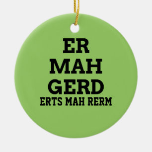 Ornement Affichette de porte Ermahgerd