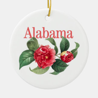 Ornement Alabama personnalisable avec Camellia