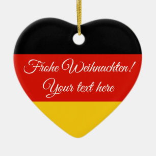 Ornement allemand de Noël de Frohe Weihnachten de