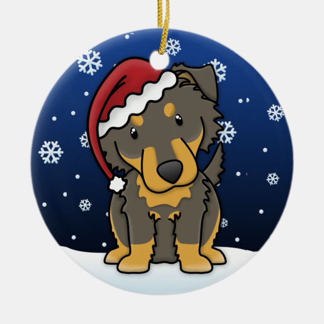 Ornement anglais de Noël de berger de bande (Devant)