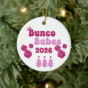 Ornement annuel personnalisé de Bunco Babe