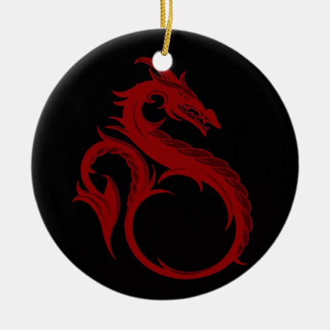 Ornement Apalala Dragon Rouge (Devant)