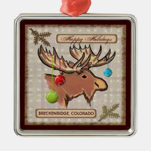 Ornement artistique d'orignaux de Breckenridge le
