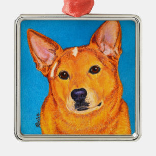 Ornement australien de chien de bétail - "rouge "