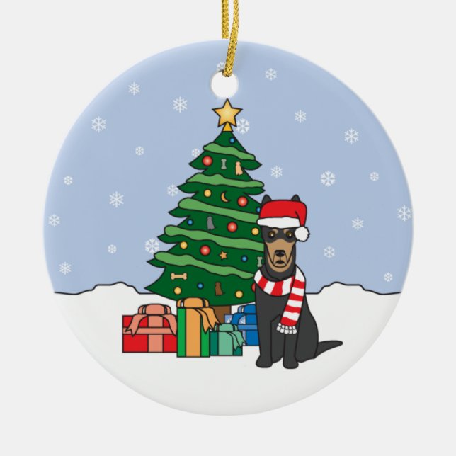 Ornement australien de Noël de Kelpie (Devant)