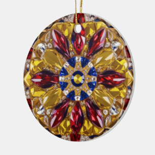 Ornement avec Colombie Couleurs Design