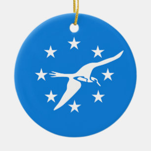 Ornement avec drapeau de Corpus Christi, USA