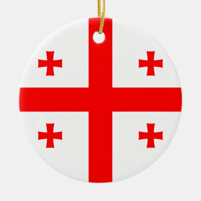Ornement avec drapeau de Géorgie (Devant)