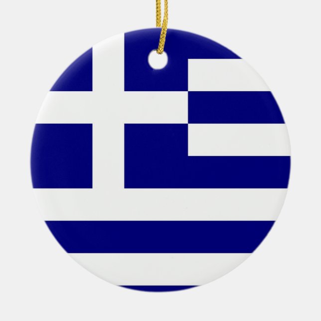 Ornement avec drapeau de la Grèce (Devant)