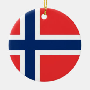 Ornement avec drapeau de la Norvège