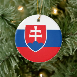 Ornement avec drapeau de la Slovaquie
