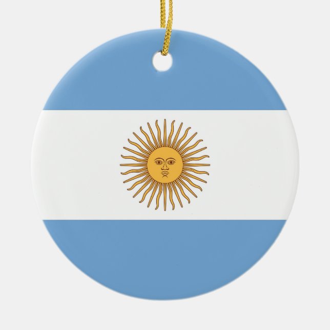 Ornement avec drapeau de l'Argentine (Devant)