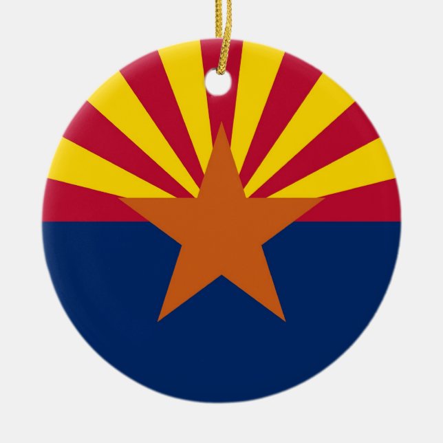 Ornement avec drapeau de l'Arizona (Devant)