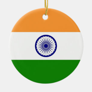 Ornement avec drapeau de l'Inde