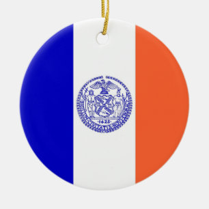 Ornement avec drapeau de New York