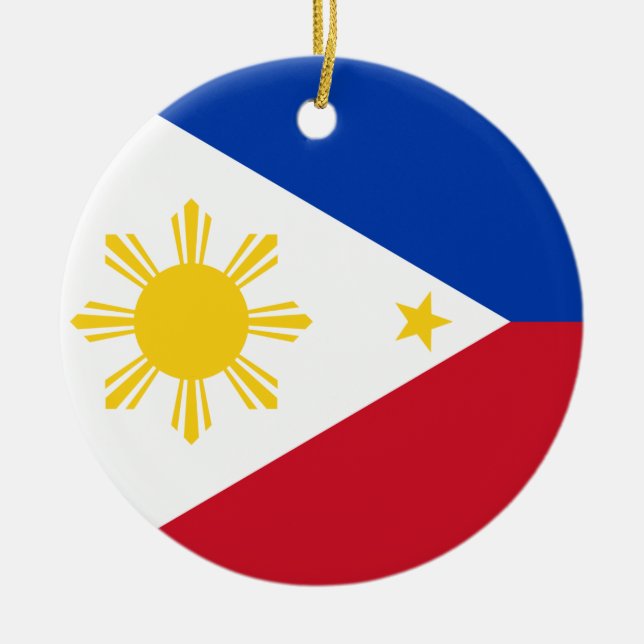 Ornement avec drapeau des Philippines (Devant)