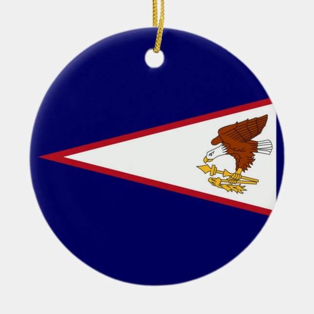 Ornement avec drapeau des Samoa américaines (Devant)