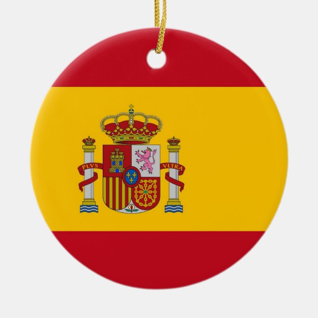 Ornement avec drapeau d'Espagne (Devant)